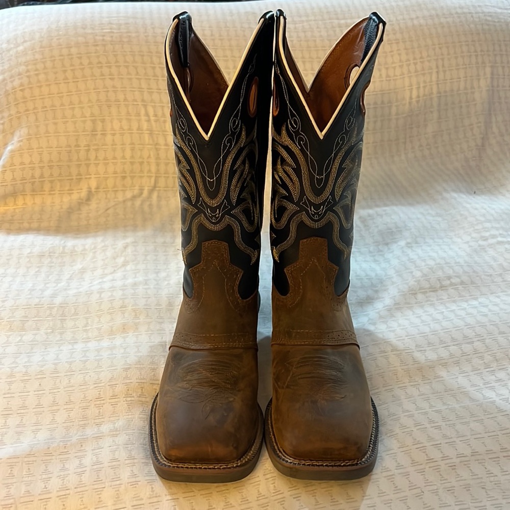 Mens Justin square toe boots